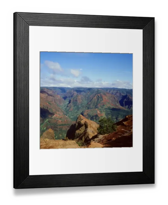 Framed Print : Waimea Canyon Overlook Framed Print : Waimea Canyon Overlook