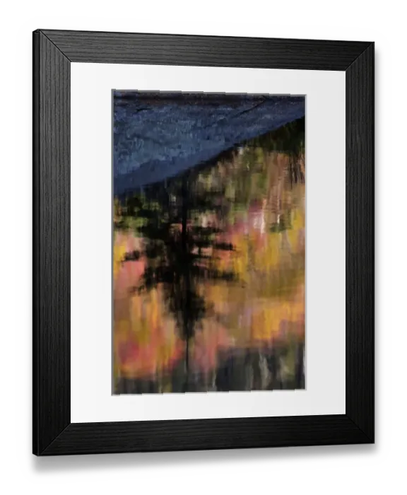 Framed Print : Autumn colors reflected on Beaver Pond, New Hampshire Framed Print : Autumn colors reflected on Beaver Pond, New Hampshire