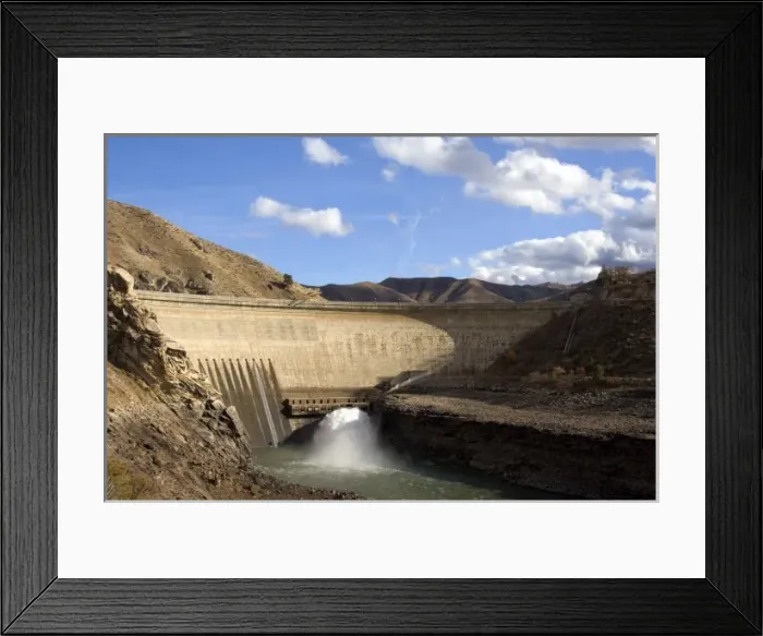 Framed Print : Arrowrock Dam in autumn near Boise, Idaho