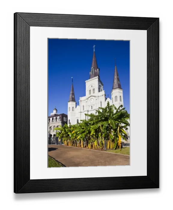 Framed Print : USA, Louisiana, New Orleans. French Quarter, Jackson Square, St. Louis Cathedral Framed Print : USA, Louisiana, New Orleans. French Quarter, Jackson Square, St. Louis Cathedral