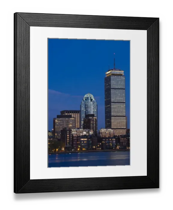 Framed Print : USA, Massachusetts, Boston. Back Bay, evening Framed Print : USA, Massachusetts, Boston. Back Bay, evening