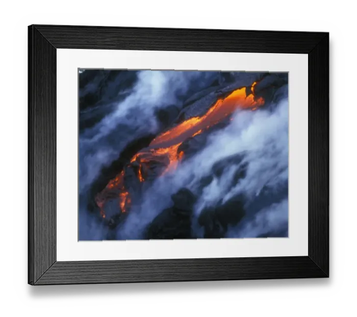 Framed Print : Kilauea Lava Flow, Hawaii, USA
