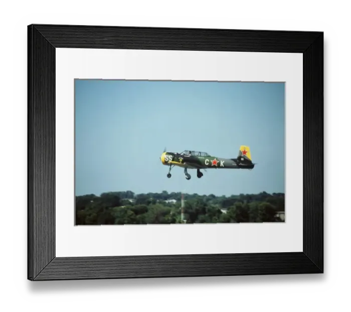 Framed Print : Yak-18U / Nanchang CJ5 / 6 Russian Trainer licensed by the Chinese taking off during CAF Air Show in St Framed Print : Yak-18U / Nanchang CJ5 / 6 Russian Trainer licensed by the Chinese taking off during CAF Air Show in St