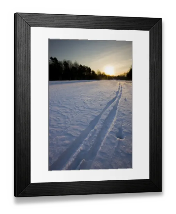 Framed Print : Ski tracks at the Willowbrook Farm Preserve in Pembroke, Massachusetts. Wildlands Framed Print : Ski tracks at the Willowbrook Farm Preserve in Pembroke, Massachusetts. Wildlands