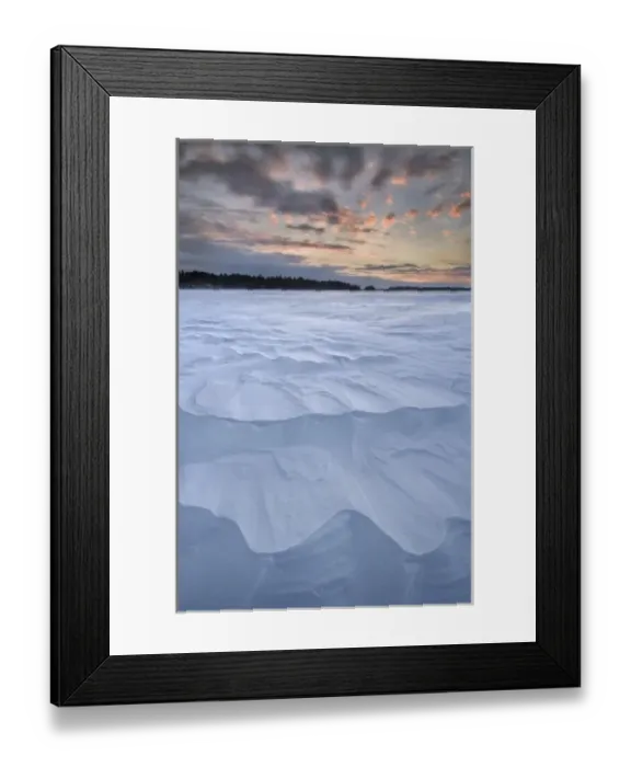 Framed Print : Sunset near Peadersons Island, Rainy Lake, Voyageurs National Park, Minnesota, USA