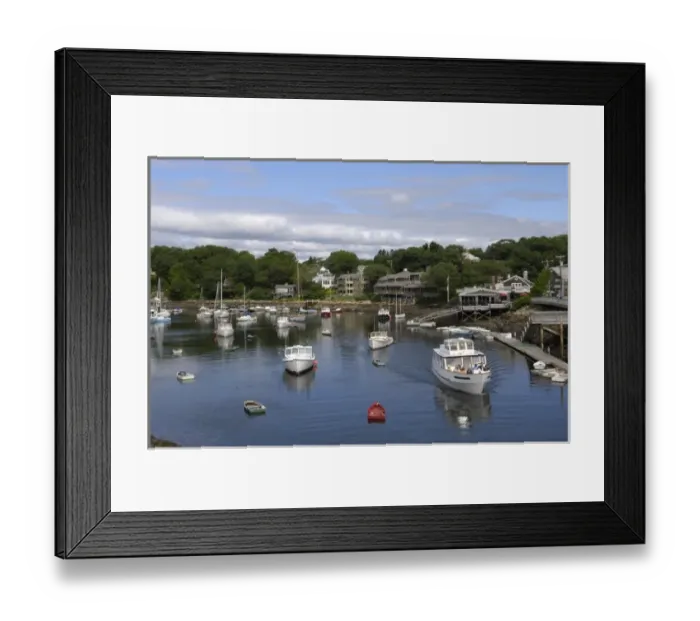 Framed Print : Perkins Cove, harbor, Ogunquit, Maine, United States of America Framed Print : Perkins Cove, harbor, Ogunquit, Maine, United States of America