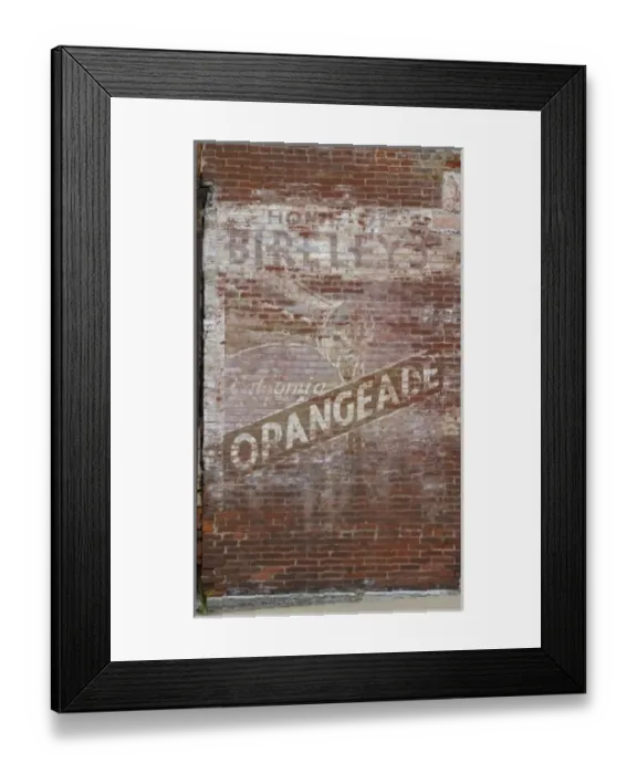 Framed Print : IA, Dubuque, Millwork District, old sign Framed Print : IA, Dubuque, Millwork District, old sign