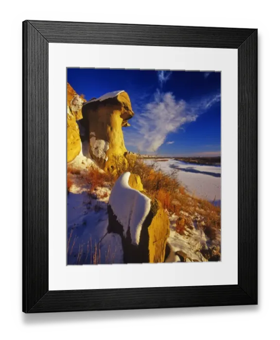 Framed Print : Winter along the Missouri River near Culbertson, Montana, USA Framed Print : Winter along the Missouri River near Culbertson, Montana, USA