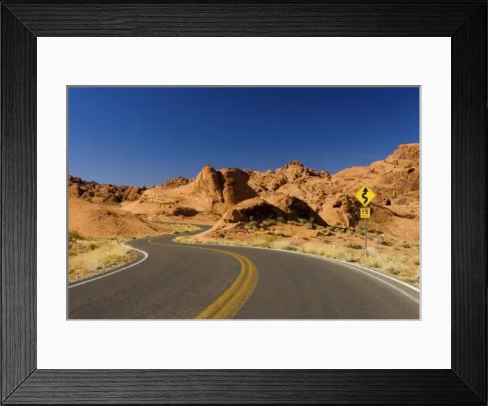 Framed Print : White Dome Rd, Valley of Fire, NV Framed Print : White Dome Rd, Valley of Fire, NV