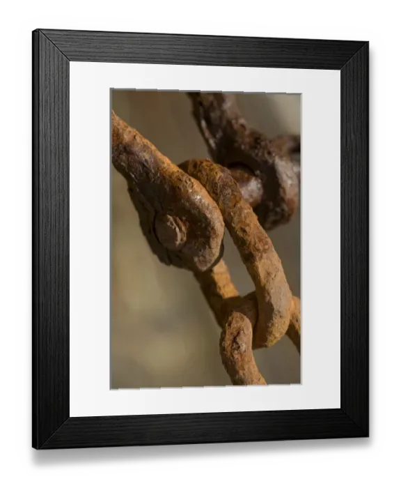 Framed Print : USA, Maine, Harpswell. Rusted chain on a pier Framed Print : USA, Maine, Harpswell. Rusted chain on a pier