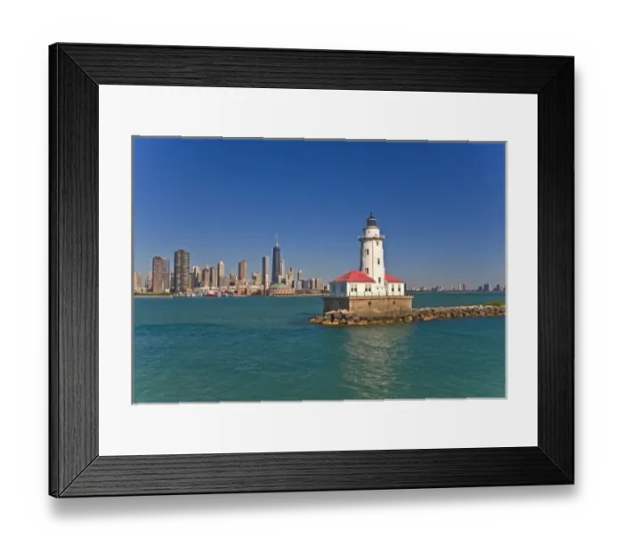 Framed Print : Passing by Chicago Harbor Lighthouse Framed Print : Passing by Chicago Harbor Lighthouse