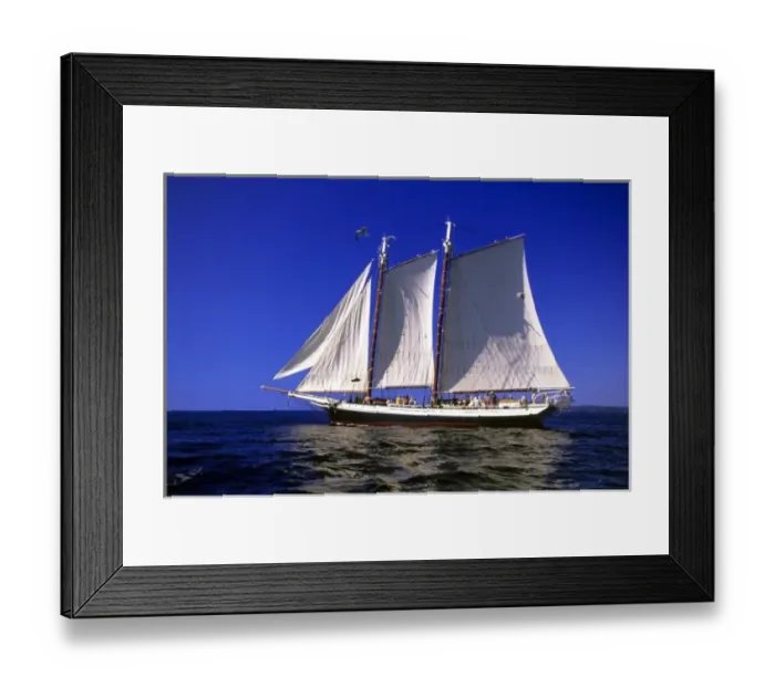 Framed Print : Schooner Maine, USA