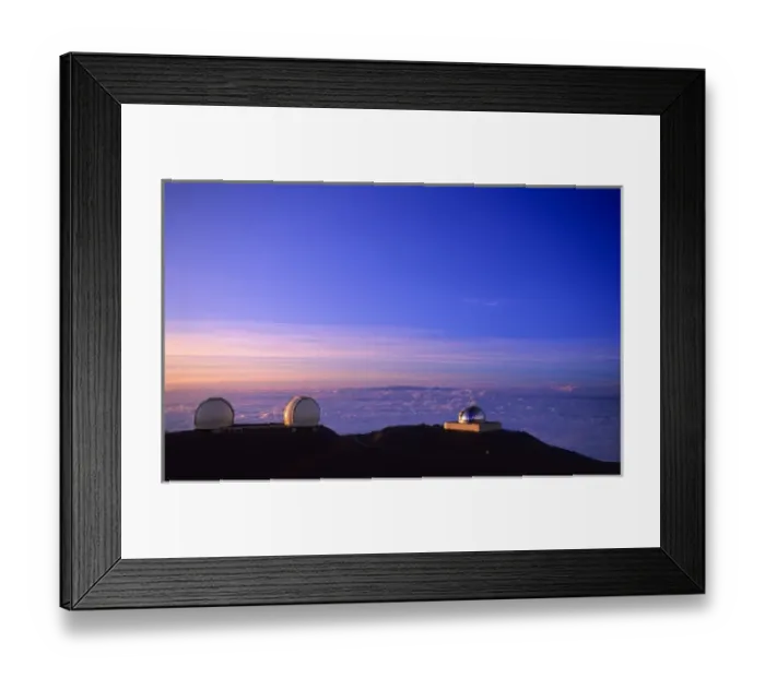 Framed Print : Mauna Kea observatory Big Island, Hawaii, USA