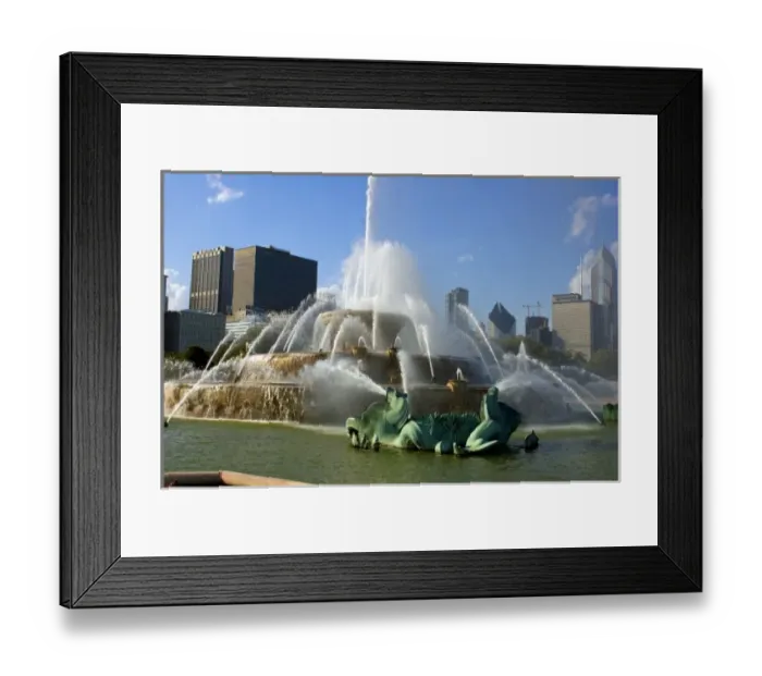 Framed Print : United States, Chicago. Buckingham Fountain