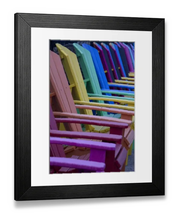 Framed Print : USA, Massachusetts, Mattapoisett, colorful charis Framed Print : USA, Massachusetts, Mattapoisett, colorful charis