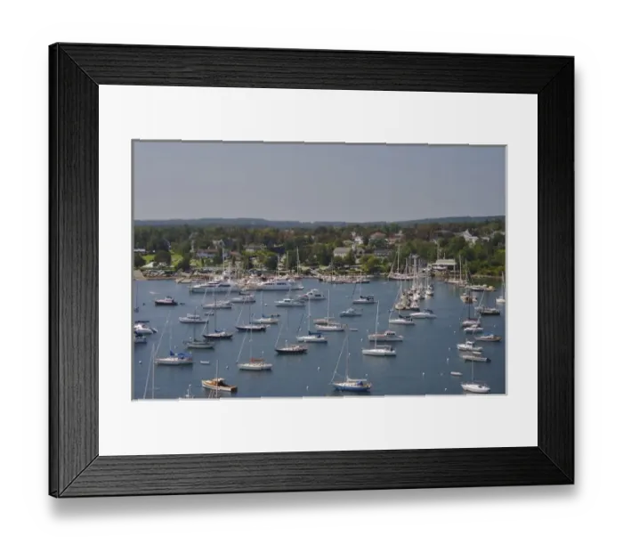 Framed Print : USA, Maine, Mount Desert, Northeast Harbor. Boats in the harbor and the town of Northeast Framed Print : USA, Maine, Mount Desert, Northeast Harbor. Boats in the harbor and the town of Northeast