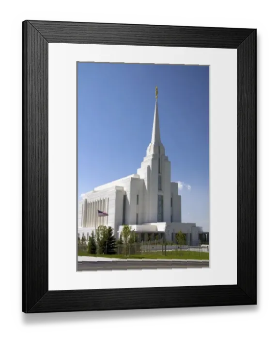 Framed Print : The Mormon Temple in Rexburg, Idaho Framed Print : The Mormon Temple in Rexburg, Idaho