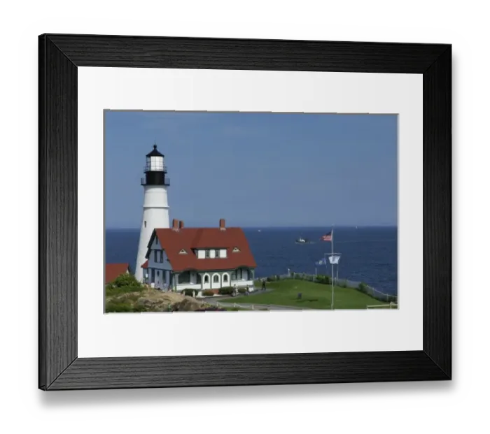 Framed Print : Portland Head Light, Cape Elizabeth, Maine, United States of America