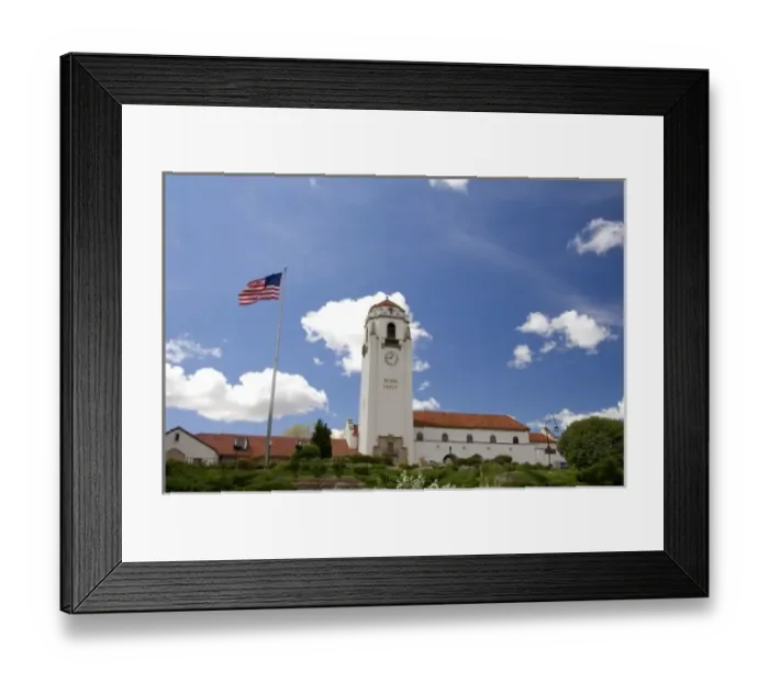 Framed Print : The Boise Depot in Boise, Idaho Framed Print : The Boise Depot in Boise, Idaho