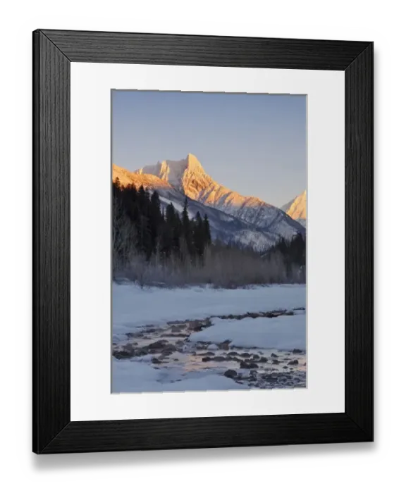 Framed Print : Wolftail Mountain and Mt Doody loom over a channel of the Middle Fork of the Flathead Framed Print : Wolftail Mountain and Mt Doody loom over a channel of the Middle Fork of the Flathead