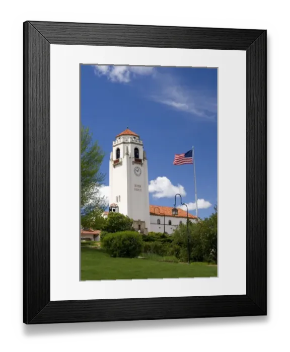 Framed Print : The Boise Depot in Boise, Idaho