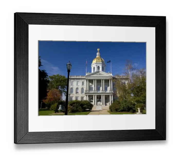 Framed Print : The New Hampshire State House is the state capitol building located in Concord, New Hampshire, USA Framed Print : The New Hampshire State House is the state capitol building located in Concord, New Hampshire, USA