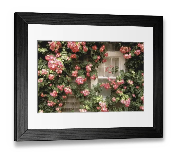 Framed Print : North America, USA, Massachusetts, Nantucket Island, Siasconset. Summer roses Framed Print : North America, USA, Massachusetts, Nantucket Island, Siasconset. Summer roses