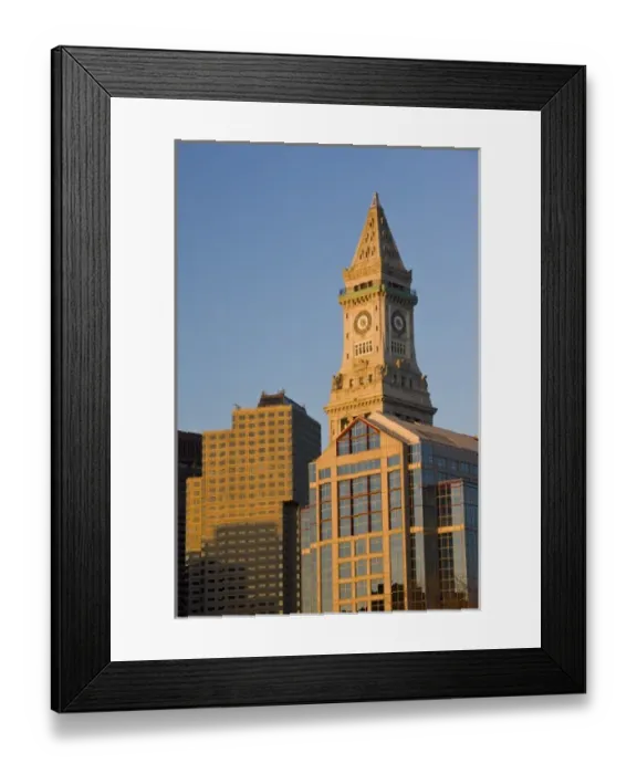 Framed Print : USA, Massachusetts, Boston. Customs House, dawn Framed Print : USA, Massachusetts, Boston. Customs House, dawn