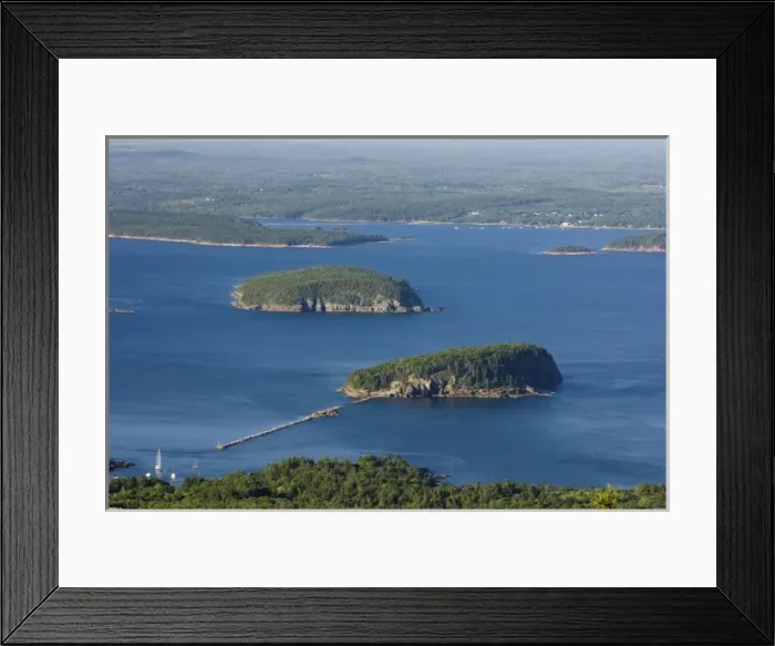 Framed Print : The view of Frenchman Bay from Cadillac Mountain in Maine USA Framed Print : The view of Frenchman Bay from Cadillac Mountain in Maine USA