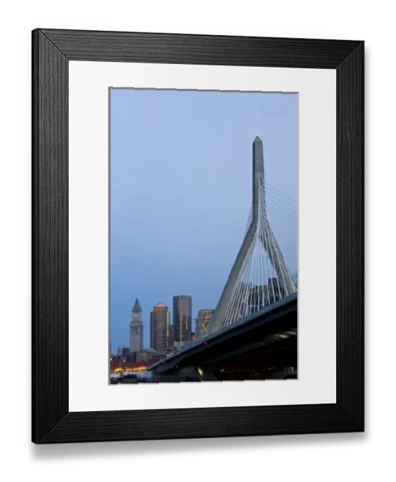 Framed Print : USA, Massachusetts, Boston. The Zakim Bridge Framed Print : USA, Massachusetts, Boston. The Zakim Bridge