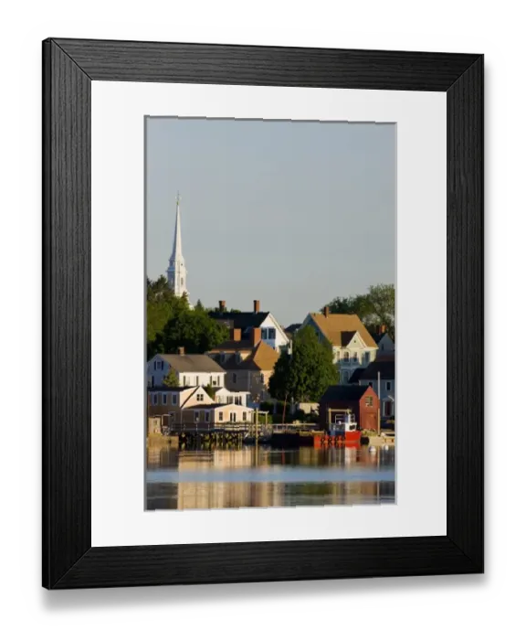 Framed Print : The South End in Portsmouth, New Hampshire