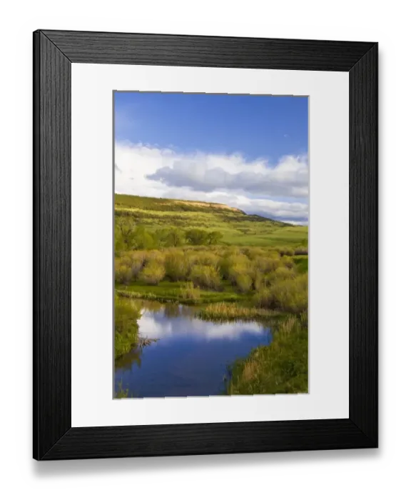 Framed Print : Red Hill sits above wetlands slough off the Judith River near Utica Montana Framed Print : Red Hill sits above wetlands slough off the Judith River near Utica Montana