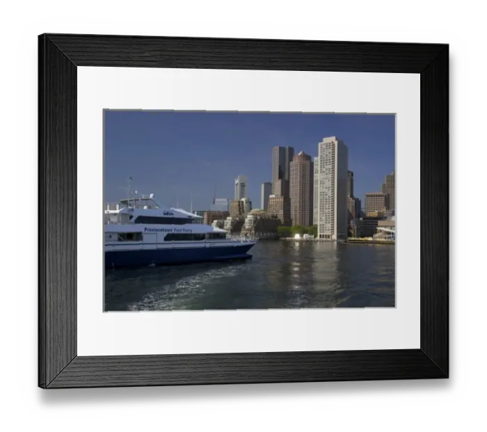 Framed Print : USA, New England, Massachusetts, Boston, Provincetown Fast Ferry, Boston Harbor Framed Print : USA, New England, Massachusetts, Boston, Provincetown Fast Ferry, Boston Harbor