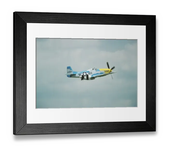 Framed Print : North American P-51 D Dazzling Donna flying over Fleming Field, St. Paul, Minnesota