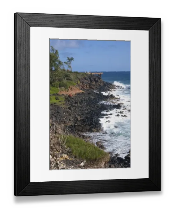 Framed Print : USA, Hawaii, Kauai, near Kapaa, northwest coast Framed Print : USA, Hawaii, Kauai, near Kapaa, northwest coast