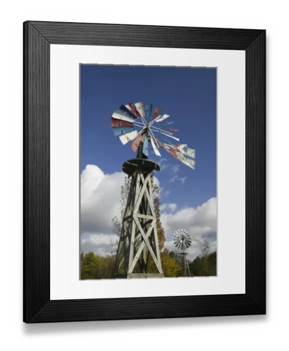 Framed Print : USA, Indiana, Kendallville: Mid, America Windmill MuseumEarly American Windmills Framed Print : USA, Indiana, Kendallville: Mid, America Windmill MuseumEarly American Windmills