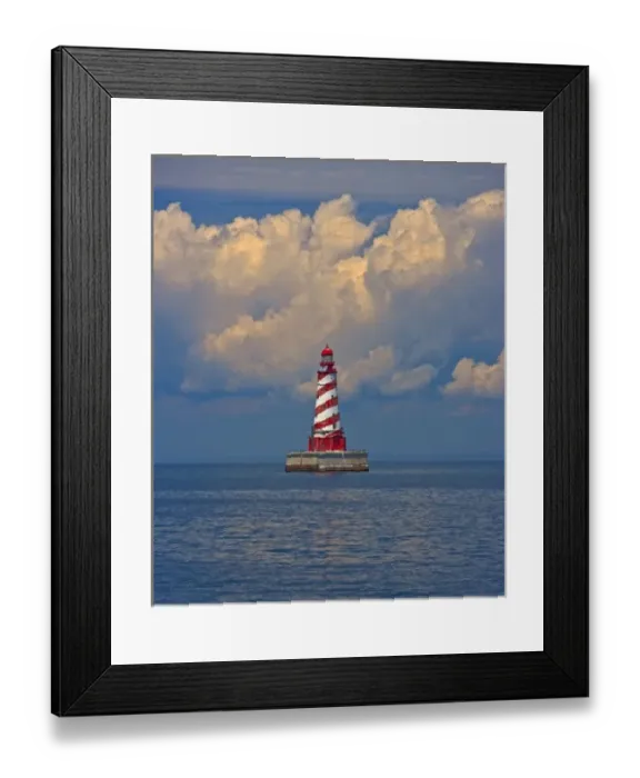 Framed Print : Passing by White Shoal Lighthouse leaving Beaver Island Framed Print : Passing by White Shoal Lighthouse leaving Beaver Island