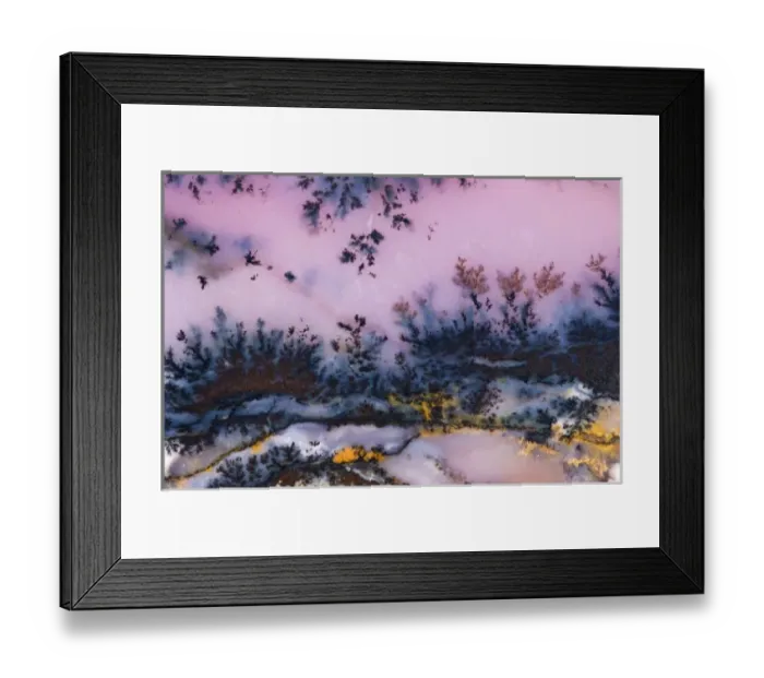 Framed Print : USA, Nevada. Close-up of amethyst sage agate