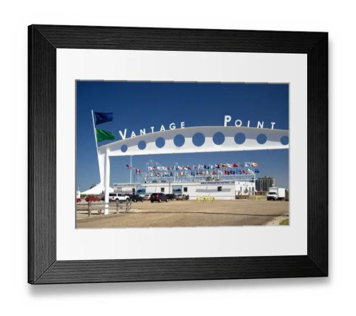 Framed Print : The Vantage Point Great Lakes Maritime Center located on the St. Clair River where