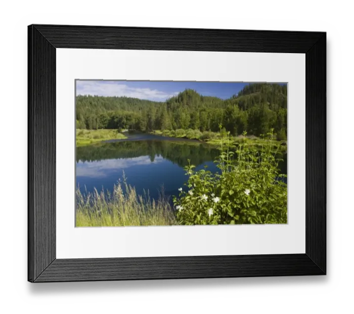 Framed Print : The Coeur d Alene River near Cataldo Idaho Framed Print : The Coeur d Alene River near Cataldo Idaho