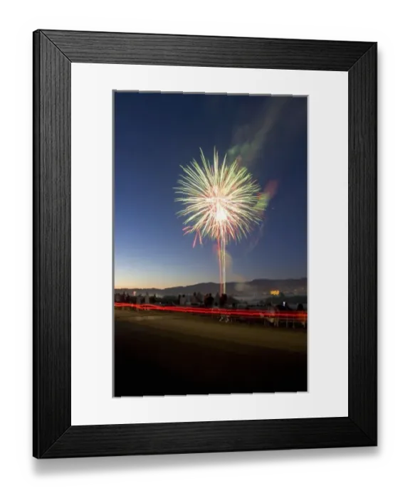 Framed Print : People watch a Fourth of July fireworks display in Boise, Idaho Framed Print : People watch a Fourth of July fireworks display in Boise, Idaho