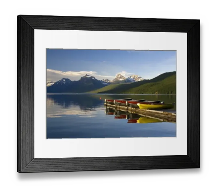 Framed Print : Lake McDonald is the largest lake in Glacier National Park, Montana