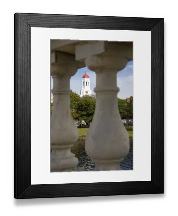 Framed Print : View of the campus of Harvard University through the John W. Weeks Bridge in Cambridge Framed Print : View of the campus of Harvard University through the John W. Weeks Bridge in Cambridge