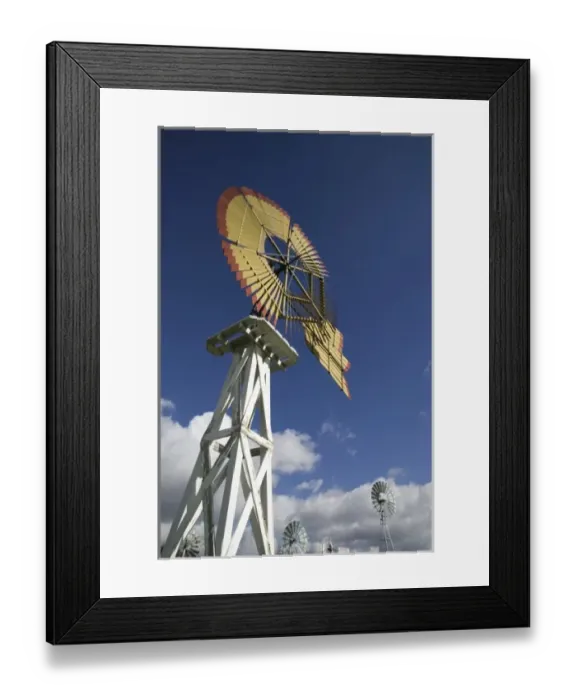 Framed Print : USA, Indiana, Kendallville: Mid, America Windmill MuseumEarly American Windmill