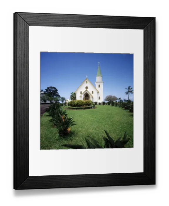 Framed Print : Bapist Church Puna Coast