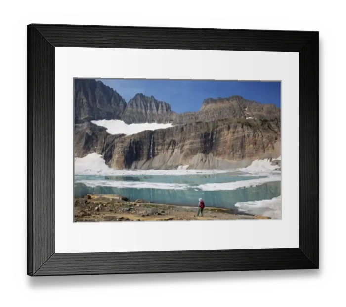 Framed Print : USA, Montana, Glacier National Park, Upper Grinnell Lake