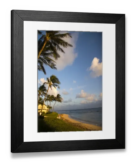 Framed Print : Kauai, Hawaii. A late afternoon sunset overlooking Lawai Beach, Kauai Framed Print : Kauai, Hawaii. A late afternoon sunset overlooking Lawai Beach, Kauai