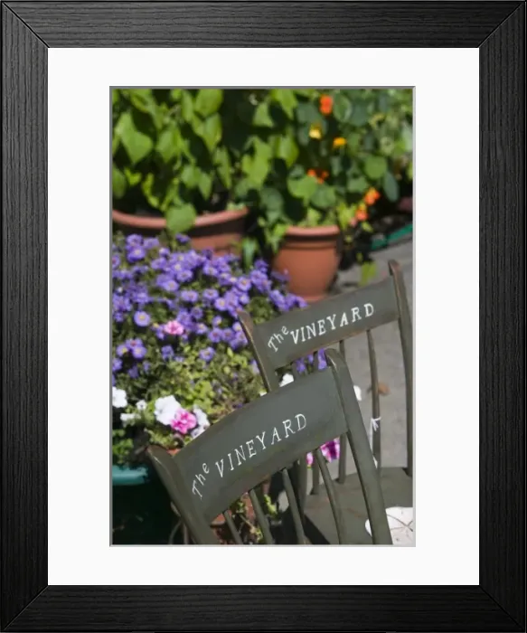 Framed Print : USA, MASSACHUSETTS, Marthas Vineyard: North Tisbury, Vineyard Chairs Framed Print : USA, MASSACHUSETTS, Marthas Vineyard: North Tisbury, Vineyard Chairs