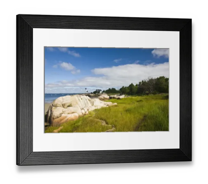 Framed Print : USA, Massachusetts, Cape Ann, Gloucester. Annisquam Lighthouse, Wigwam Point