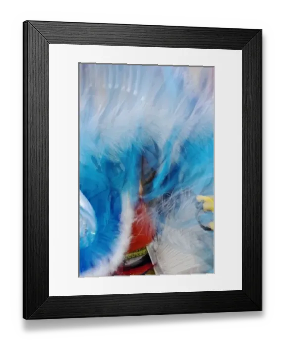 Framed Print : Abstract motion view of colorfully dressed Native American Indian dance, Montana Framed Print : Abstract motion view of colorfully dressed Native American Indian dance, Montana